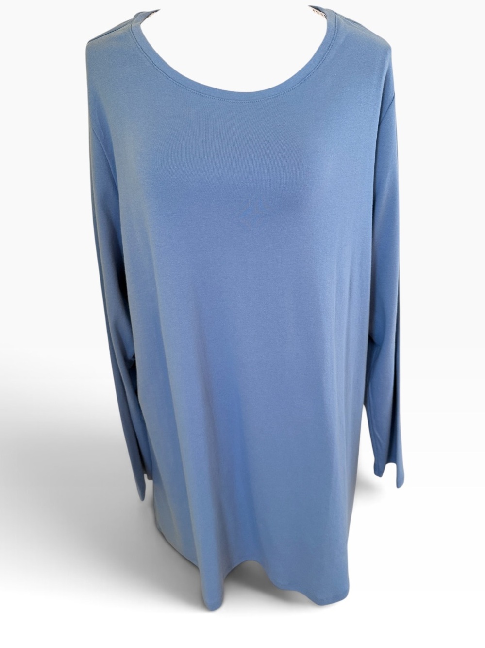Lane Bryant Slate Blue Long Sleeve Scoop Neck Tee 22/24L